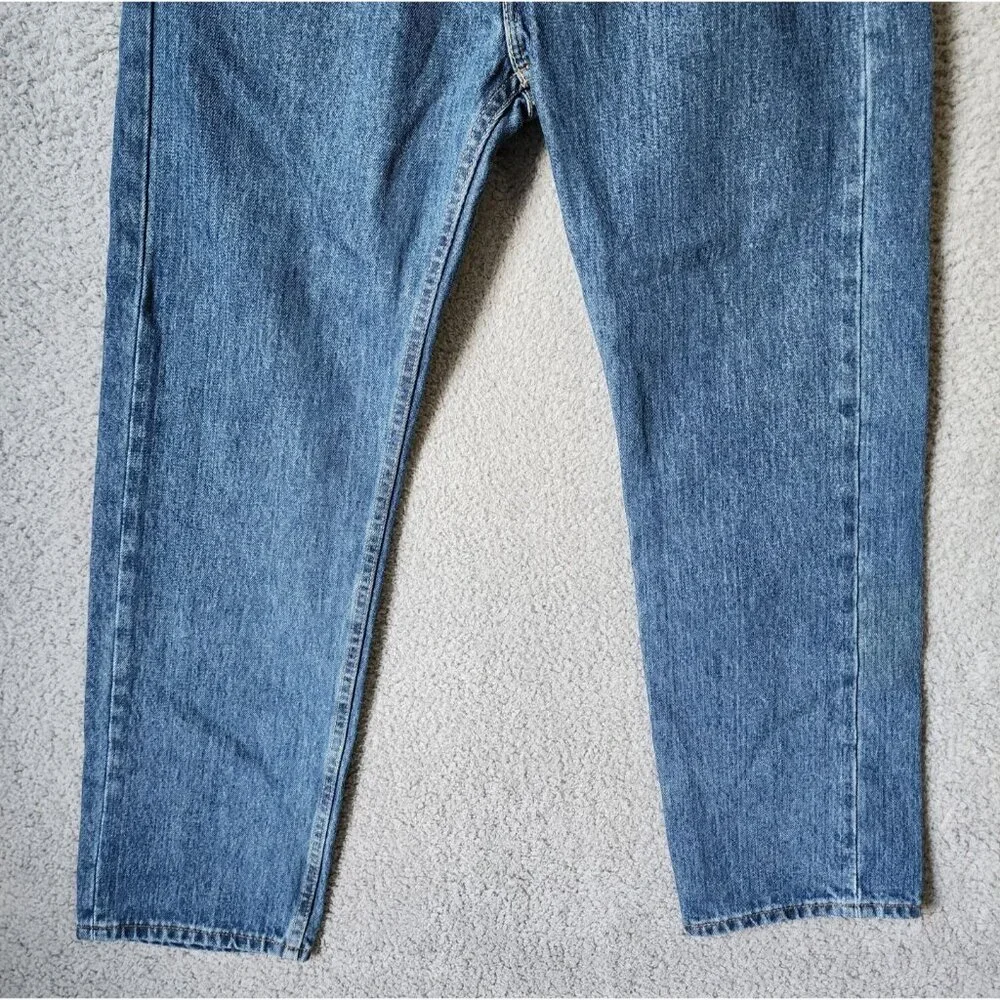 Levi's 505 Blue Denim Classic‎ Straight Leg Jeans Size 33 x 30 100% Cotton